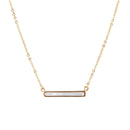 Dainty Mother of Pearl Bar Necklace