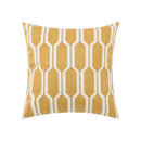 Daisy floral geometric embroidery pillowcase for living room decor by Decorbites