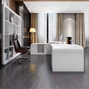 Halcyon · White L-Shaped Executive Desk