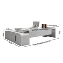 Halcyon · White L-Shaped Executive Desk