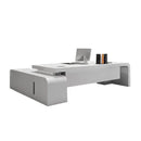 Halcyon · White L-Shaped Executive Desk