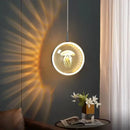 GobekUsa Dandelion Crystal Ball Chandelier LED Hanging Lamp for Bedroom and Restaurant