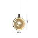 GobekUsa Dandelion Crystal Ball Chandelier LED Hanging Lamp for Bedroom and Restaurant