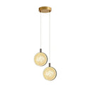 GobekUsa Dandelion Crystal Ball Chandelier LED Hanging Lamp for Bedroom and Restaurant