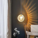 GobekUsa Dandelion Crystal Ball Chandelier LED Hanging Lamp for Bedroom and Restaurant