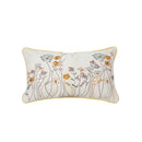 Dandelion floral yellow & gray pillow cover living room decor by Decorbites