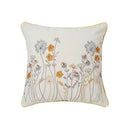 Dandelion floral yellow & gray pillow cover living room decor by Decorbites