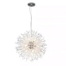 GobekUsa Dandelion Gold/Chrome Chandelier with Crystals, G9 Pendant Lights for Elegant Lighting