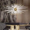 GobekUsa Dandelion Golden Ball Chandelier - Nordic Postmodern Bedroom Dining Room Decor