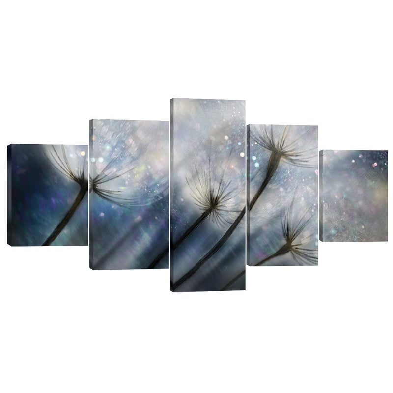 Dandelion Space Canvas - 5 Panel