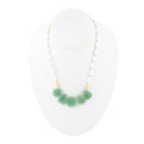 Dani Aventurine and Pearl Necklace