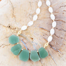 Dani Aventurine and Pearl Necklace