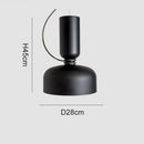 Danish Art Wrought Iron Pendant Light in Black or White