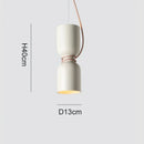 Danish Art Wrought Iron Pendant Light in Black or White