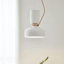 Danish Art Wrought Iron Pendant Light in Black or White