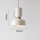 Danish Art Wrought Iron Pendant Light in Black or White