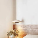GobekUsa Cream Stone Wood Chandelier Pendant Lamp for Bedroom - Danish Style Atmospheric Lighting
