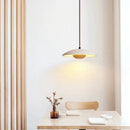 GobekUsa Cream Stone Wood Chandelier Pendant Lamp for Bedroom - Danish Style Atmospheric Lighting