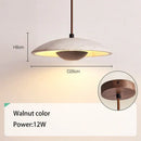 GobekUsa Cream Stone Wood Chandelier: Danish Style Bedroom Pendant Lamp for Natural Atmosphere