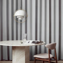 Danish Iron And Glass Pendant Light in Gold or Chrome