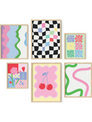Danish pastel gallery wall