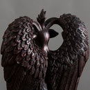 Dark bronze baphomet horned devil statue office gothic decor by Decorbites