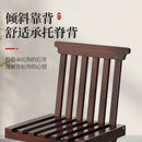 GobekUsa Bamboo Low Stool with Backrest - Portable Household Folding Mazza Chair