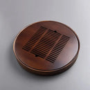 GobekUsa Bamboo Tea Tray Drainage Storage Kung Fu Tea Set Household Board
