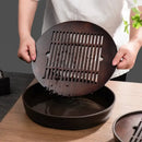 GobekUsa Bamboo Tea Tray Drainage Storage Kung Fu Tea Set Household Board