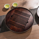 GobekUsa Bamboo Tea Tray Drainage Storage Kung Fu Tea Set Household Board