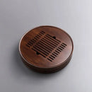 GobekUsa Bamboo Tea Tray Drainage Storage Kung Fu Tea Set Household Board