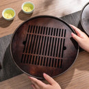 GobekUsa Bamboo Tea Tray Drainage Storage Kung Fu Tea Set Household Board