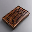 GobekUsa Bamboo Tea Tray Drainage Storage Kung Fu Tea Set Household Board