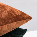 Dark grain velvet pillow cover living room decor by Decorbites