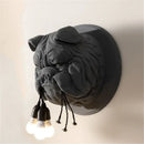 GobekUsa Bulldog Wall Lamp: Unique Decor Light for Living Room, KTV, or Corridor