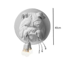 GobekUsa Bulldog Wall Lamp: Unique Decor Light for Living Room, KTV, or Corridor