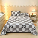 GobekUsa Cartoon Print Flannel Sofa Cover – Lightweight Plush Blanket for Adults
