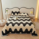 GobekUsa Cartoon Print Flannel Sofa Cover – Lightweight Plush Blanket for Adults