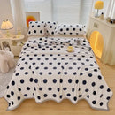 GobekUsa Cartoon Print Flannel Sofa Cover – Lightweight Plush Blanket for Adults