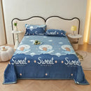 GobekUsa Cartoon Print Flannel Sofa Cover – Lightweight Plush Blanket for Adults