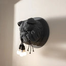 GobekUsa Bulldog Resin Wall Lamp for Stylish Home Decor Lighting