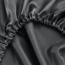 Dark gray imitation silk elastic band pillowcase set bedroom bedding by Decorbites