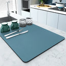Dark gray silicone decorbites coffee mat absorbent kitchen drying mat by Decorbites