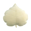 Dark green 3d leaf throw pillow bedroom soft plush cushion by Decorbites
