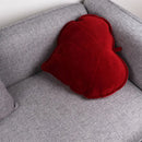 Dark green 3d leaf throw pillow bedroom soft plush cushion by Decorbites