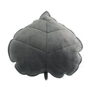 Dark green 3d leaf throw pillow bedroom soft plush cushion by Decorbites