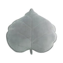 Dark green 3d leaf throw pillow bedroom soft plush cushion by Decorbites