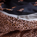 GobekUsa Dark Flower Print Duvet Cover Set - Queen King Twin Home Bedding Quilt Covers