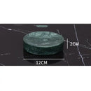 GobekUsa Dark Green Marble Bathroom Set - Nordic Light Luxury Tray Toothbrush Holder Soap Dispenser Kit