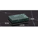 GobekUsa Dark Green Marble Bathroom Set - Nordic Light Luxury Tray Toothbrush Holder Soap Dispenser Kit